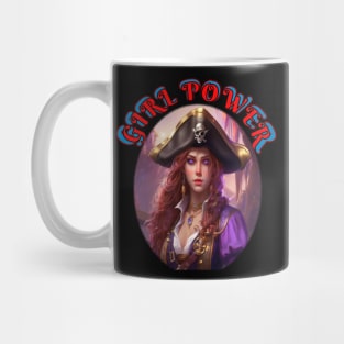 Girl power purple pirates girls only Mug